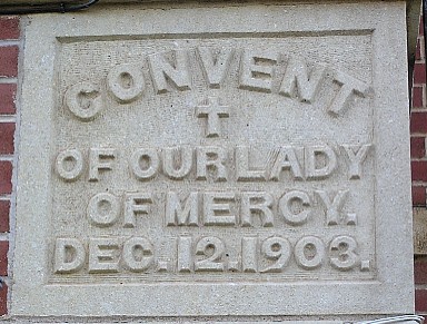 Cornerstone for Mount St. Mary High School, dated December, 12, 1903