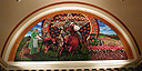 Mural of farm workers over Oklahoma state house of representative wing