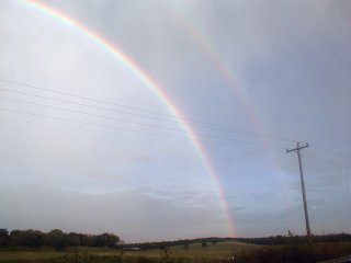 [A double rainbow]