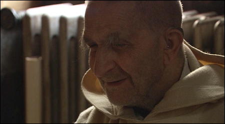 Carthusian blind monk in Grande Chartreuse Monastery